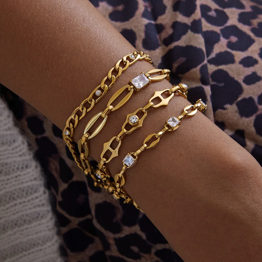 Amara Studded Chain Bracelet