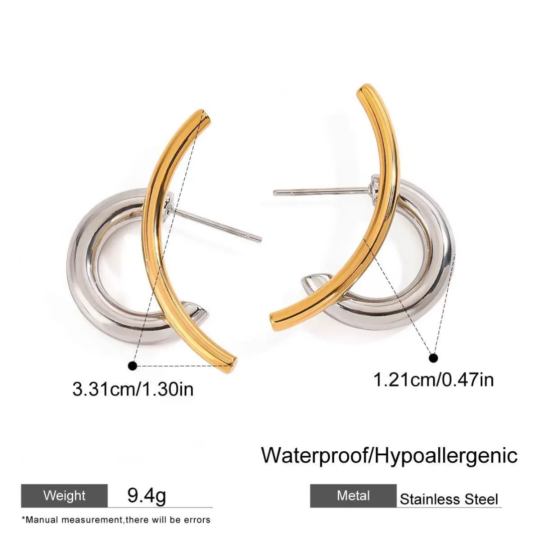 Paris Love Knot Earrings (Gold &amp; Silver)
