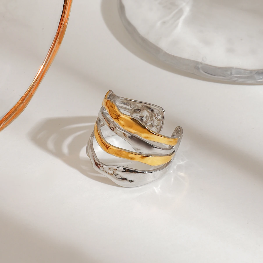 Layered - Gold & Silver Ring