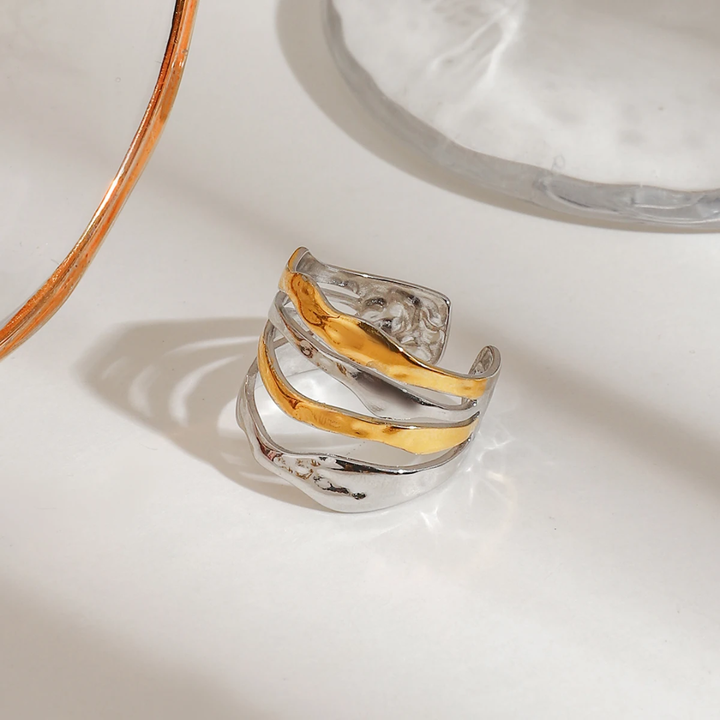 Layered - Gold & Silver Ring