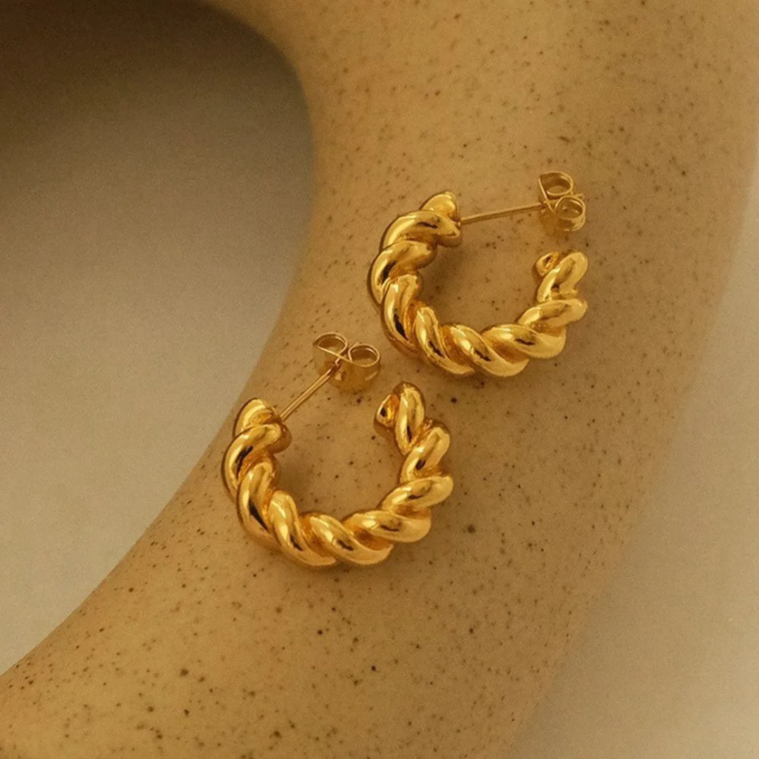 Braided Hoop - Earrings