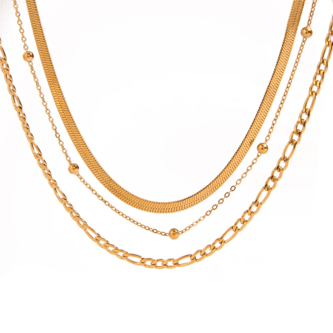 Trio Beads - 3 Layers Necklace