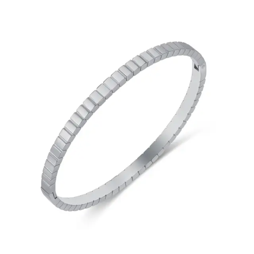 Geometry - Silver Bangle