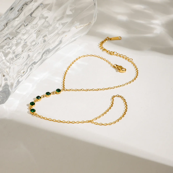 Seattle Emerald Hand Chain