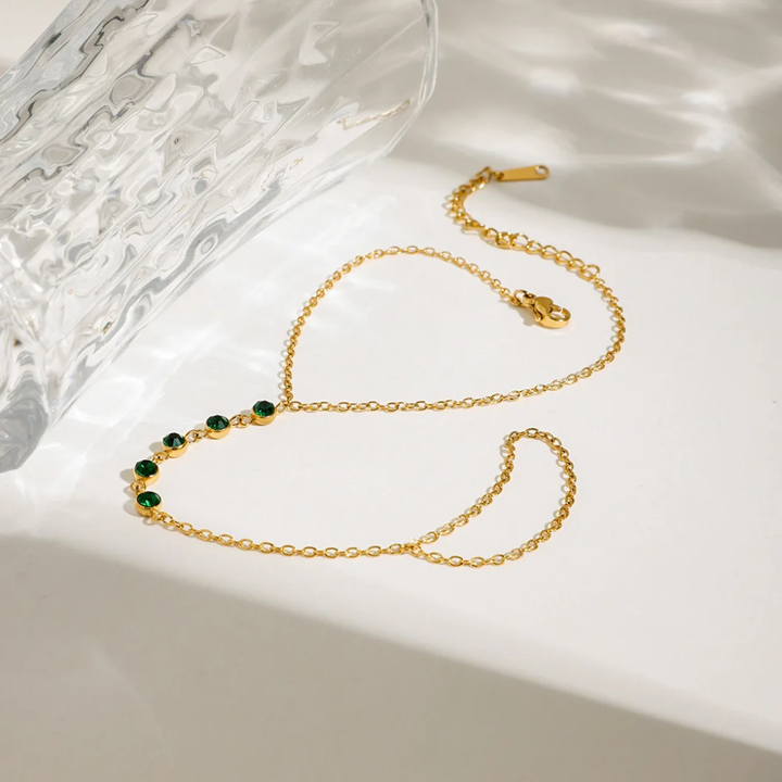 Seattle Emerald Hand Chain