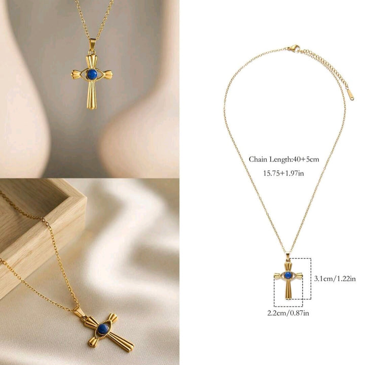The Blue Cross - Necklace