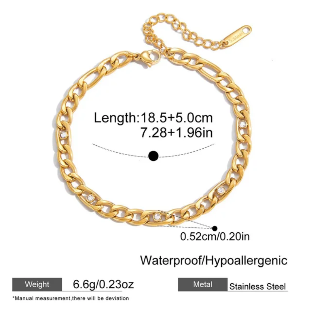 Amara Studded Chain Bracelet