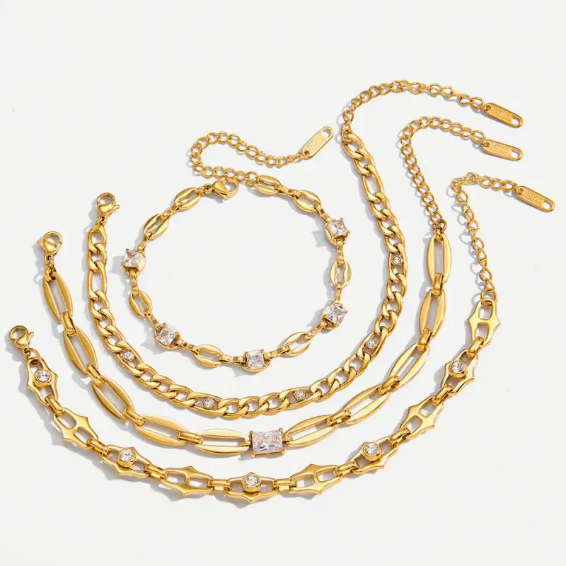 Amara Studded Chain Bracelet