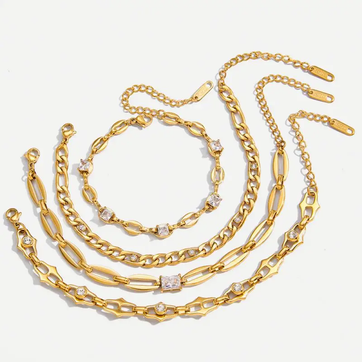 Amara Studded Chain Bracelet