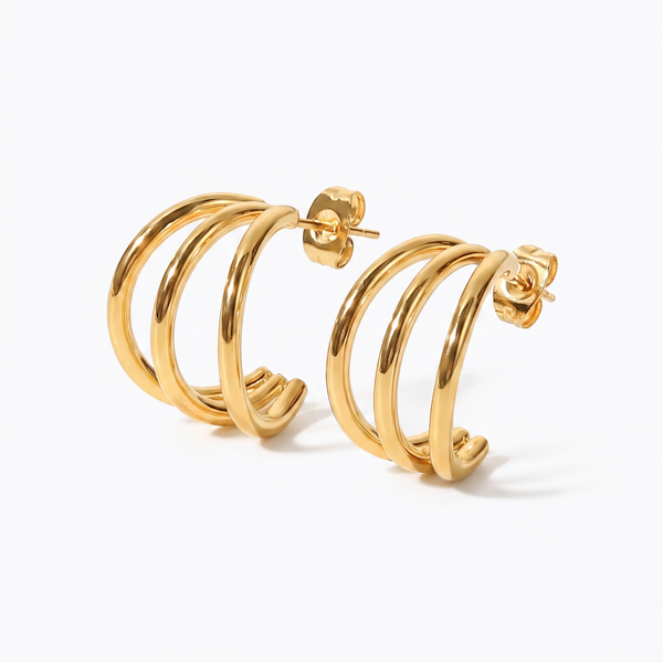 Amalfi Triple Hoops