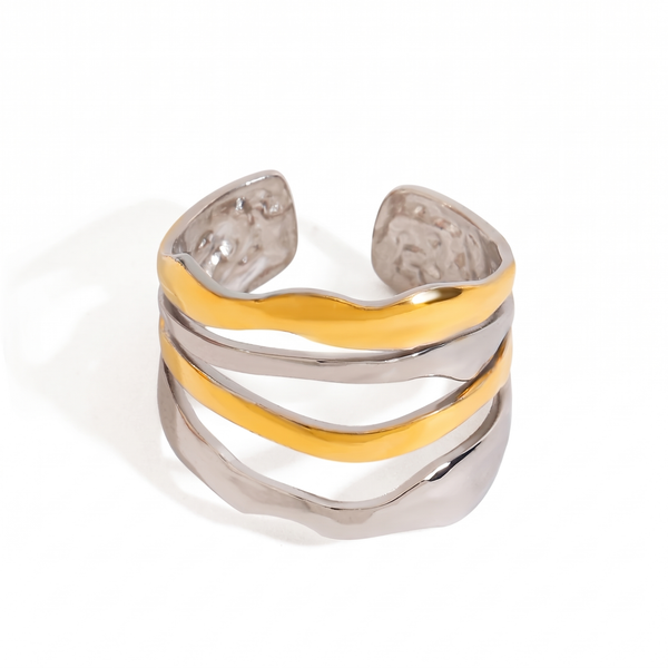 Positano Stacked Ring (Gold & Silver)