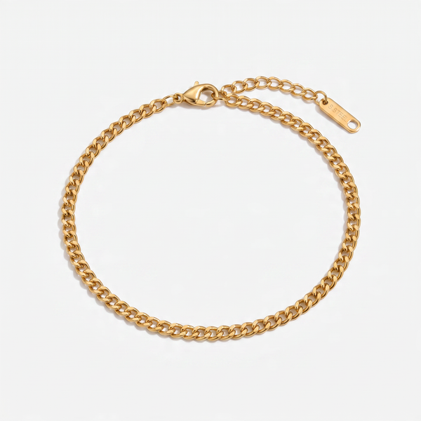 Ibiza Curb Anklet (Gold)