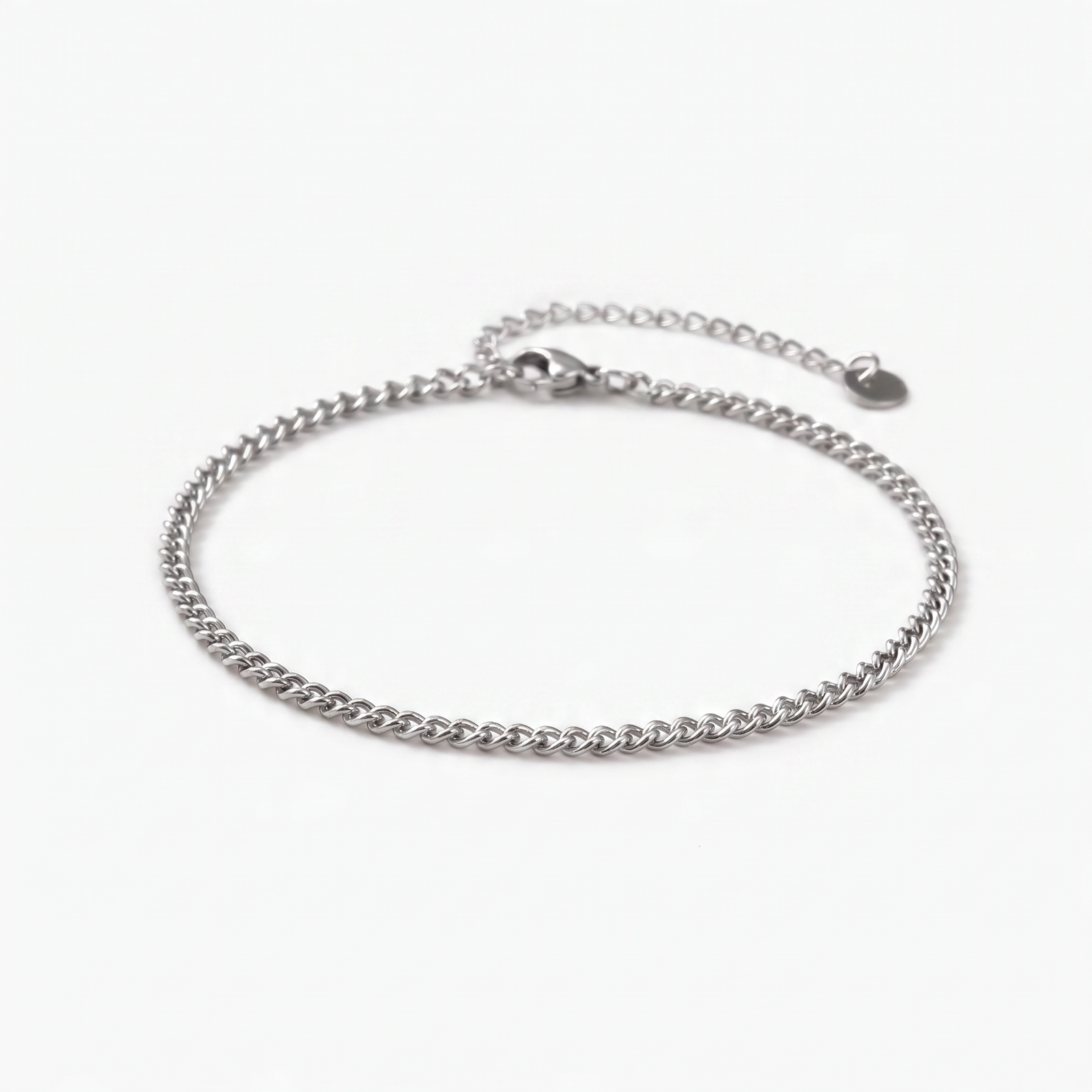 Ibiza Curb Anklet (Silver)