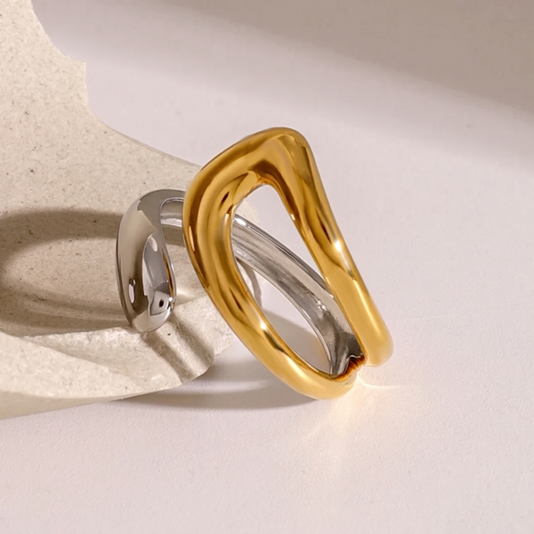 Tulum Wrap Ring (Gold & Silver)