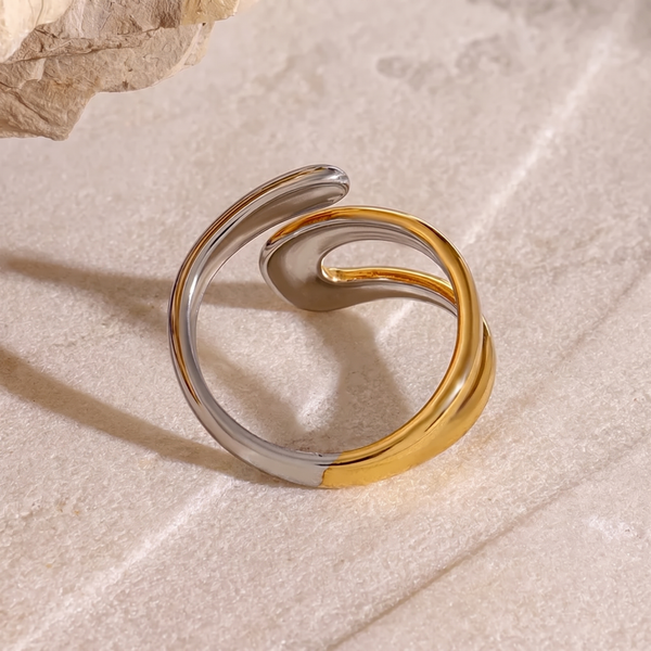 Tulum Wrap Ring (Gold & Silver)